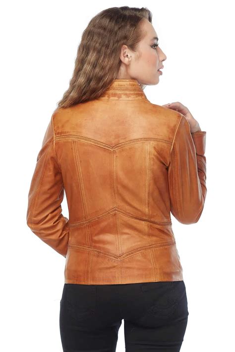 Emma Men's 100 % Real Brown Leather Sport Jacket