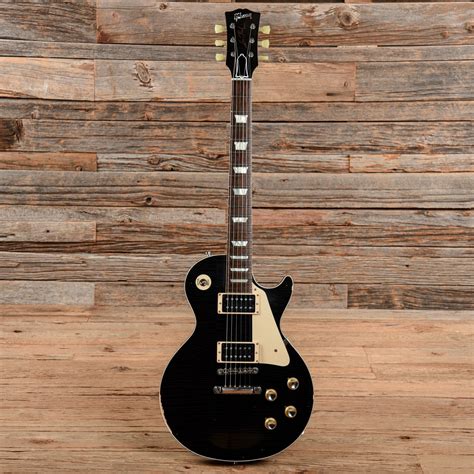 Gibson Custom '60 Les Paul Standard Reissue Aged Black w/ Gold Sparkle ...