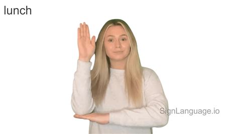 lunch in ASL - Example # 1 - American Sign Language
