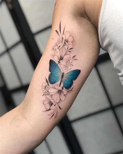30 Awesome Blue Butterfly Tattoo Ideas for 2024