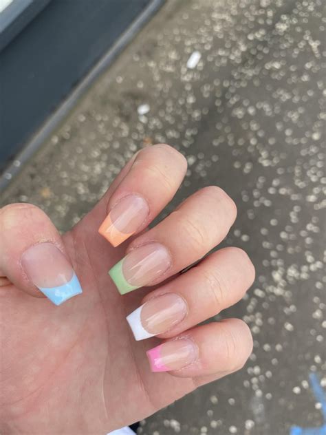 Pastel french tips : r/Nails