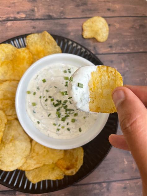 Sour Cream Dip Recipe (for Chips and Veggies) - Indian Veggie Delight