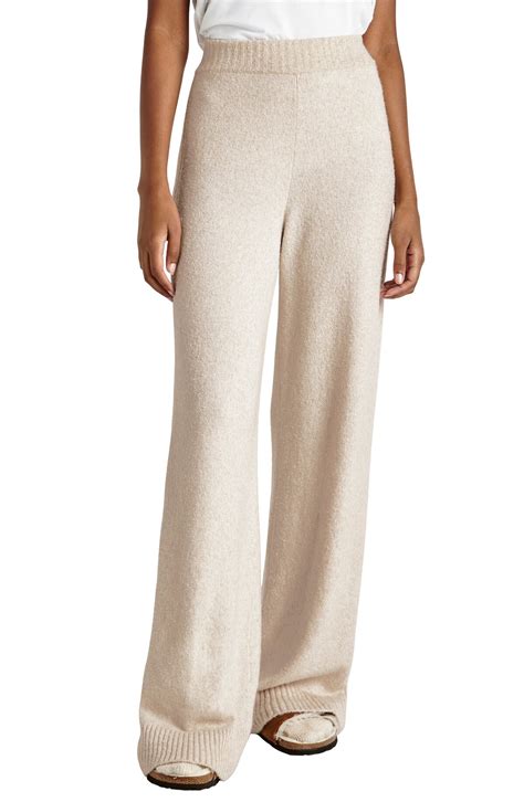 Splendid Ophelia Wide Leg Knit Pants - Oat Heather | Editorialist