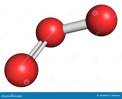 Ozone (trioxygen, O3) Molecule, Chemical Structure Vector Illustration | CartoonDealer.com ...
