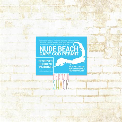 Cape Cod Nude Beach Sticker | Mermaid Shack