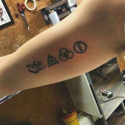 Led Zeppelin Symbols Tattoo