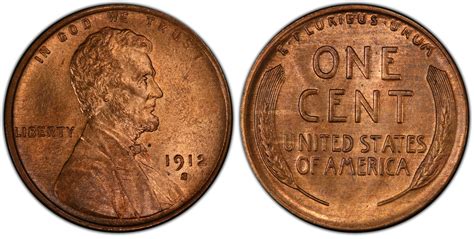 Images of Lincoln Cent (Wheat Reverse) 1912-S 1C, RB - PCGS CoinFacts