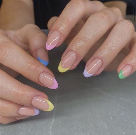 Oval Acrylic Nails, Spring Acrylic Nails, Oval Nails, Acrylic Nail ...