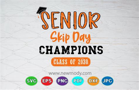 Senior Skip Day Champions SVG - Class of 2020 Svg - Senior 2020 Svg By ...