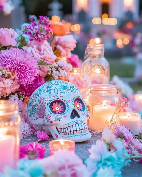 Sugar Skull Offerings 🌸💀🌸 The prettiest decorations for Día de los ...