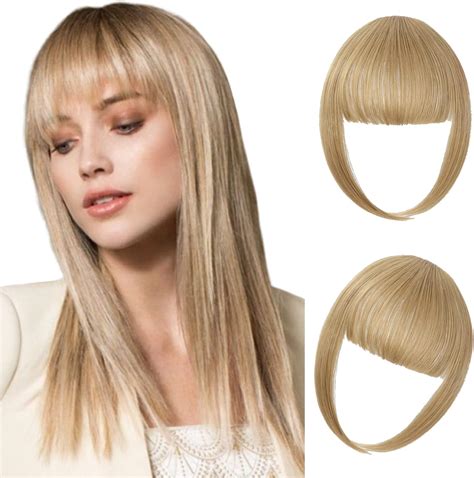 Amazon.com : Clip in Bangs Hair Extensions Hair Clip on Wispy Bangs ...