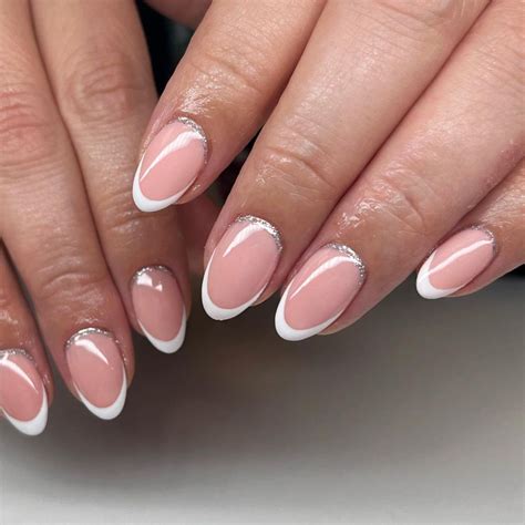 Let it Glow: 33+ Designs for White Glitter French Tip Nails - Nail ...