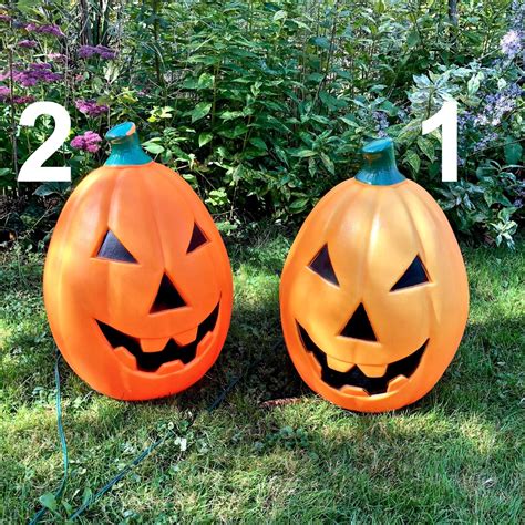 Large 20" TPI Pumpkin Blow Mold With Cord / Jack O' Lantern Blow Mold ...