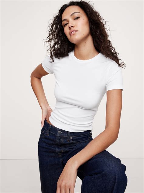 Refined Cropped Baby T-Shirt | Banana Republic