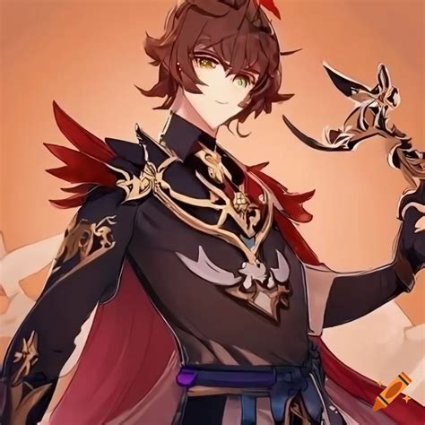 Male genshin impact character on Craiyon