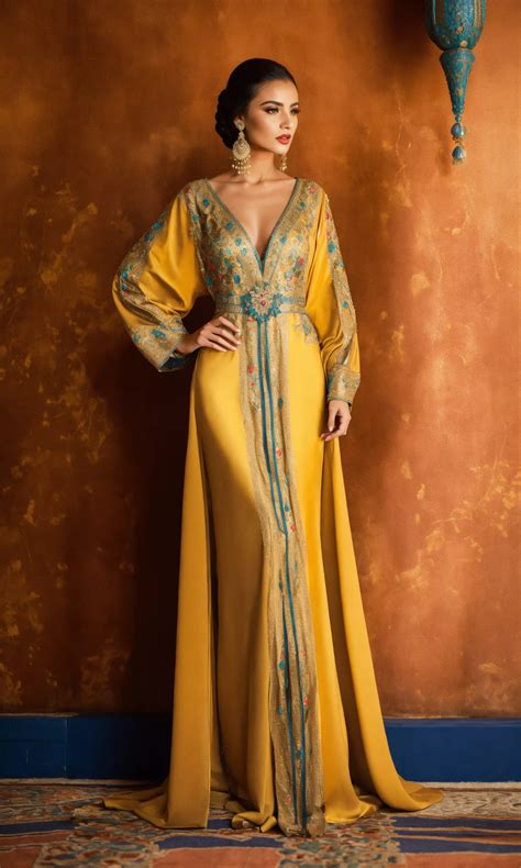 Lexica - Caftan traditionnel, morrocan style, corset-style dress, haute ...