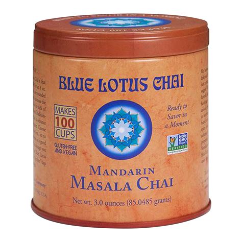 Amazon.com : Blue Lotus Chai - Mandarin Flavor Masala Chai - Makes 100 ...