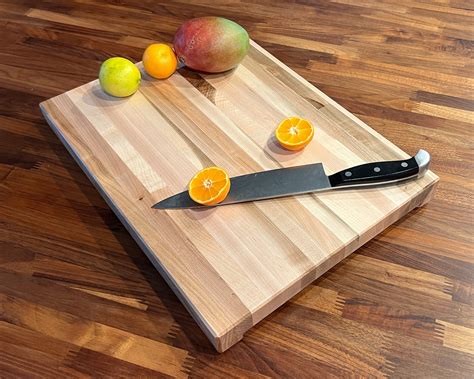 Large (12"x17") - Maple Butcher Block Cutting Board - Etsy