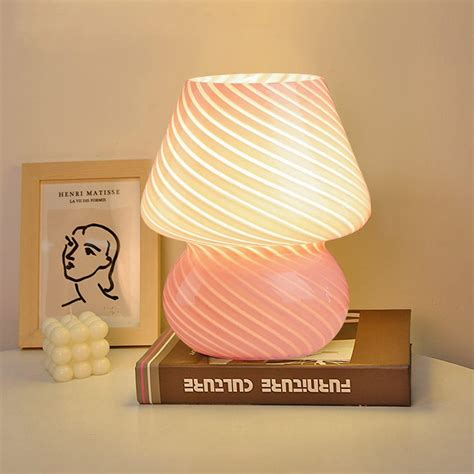 MLOQI Mushroom Lamp Aesthetic Room Decor Desk Decor Small Table Lamp ...
