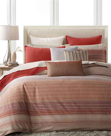 CLOSEOUT! Hotel Collection Modern Geo Stripe Bedding Collection ...