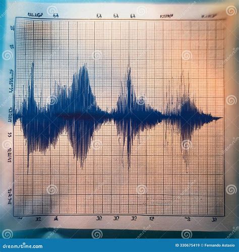 Seismograph. Earthquake Map. Earthquake Seismic Waves On Seismograph Graph Paper. Generative AI ...