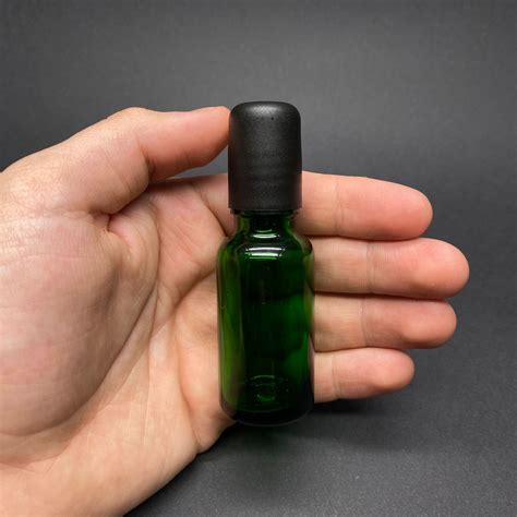 20 CC YEŞİL CAM ROLL-ON ŞİŞESİ - SİYAH KAPAKLI - 20 ML CAM BİLYELİ ŞİŞE - CAM ROLL ON ŞİŞE - CAM ...