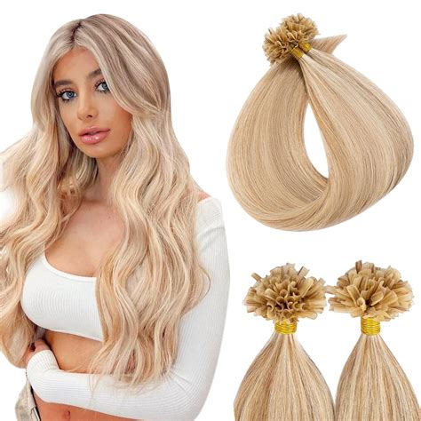 Amazon.com : SEGOHAIR U Tip Hair Extensions Human Hair Pre Bonded ...