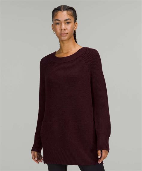 Lululemon Merino Wool Pullover Sweater - Cassis - lulu fanatics