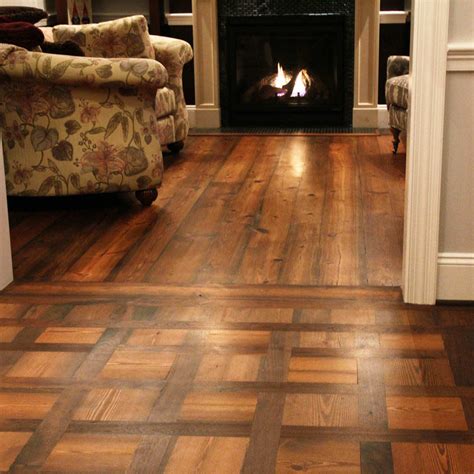 Tidewater Heart Pine Custom Designed Flooring - E. T. Moore
