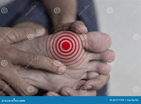 Tingling and Burning Sensation in Foot of Asian Man. Foot Pain. Sensory Neuropathy Problems ...