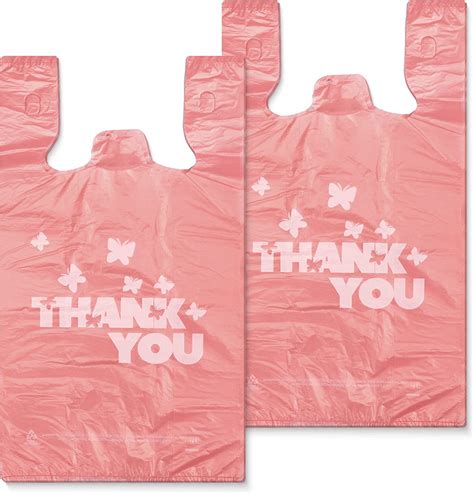 1000PCS 13"X7"X21" Plastic Supermarket Packaging Carrier Shopping Bag ...