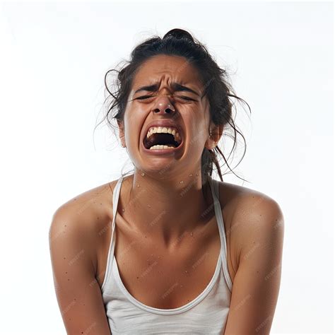 Premium Photo | Distressed Crying Young Woman in Emotional Pain