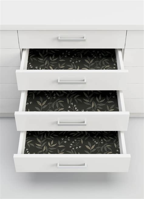 NU6431 - Olivia Black Peel and Stick Wallpaper - by NuWallpaper