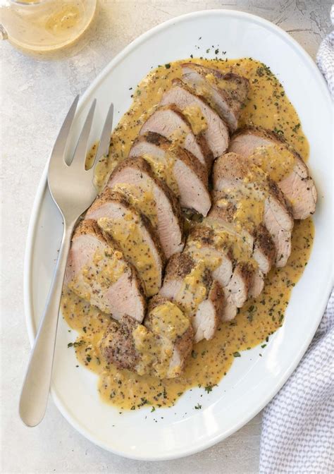 Roast Pork Tenderloin with Dijon Mustard Sauce – A Foodcentric Life