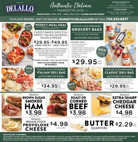Weekly Italian Marketplace Ad Page 3 - DeLallo Italian Marketplace