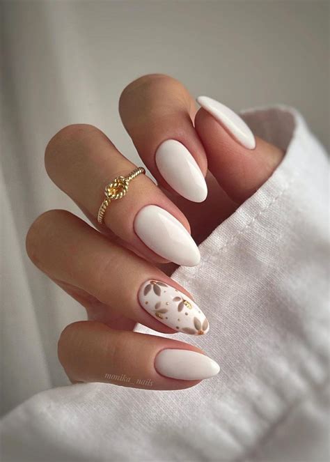 25 Elegant White Nail Designs Perfect For All Seasons | Nail colors ...