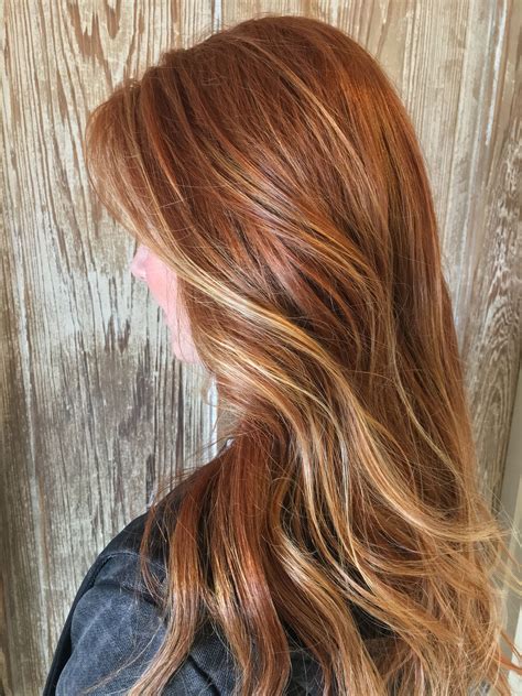 Beautiful balayage on natural red hair. Stunning. | Red hair with ...