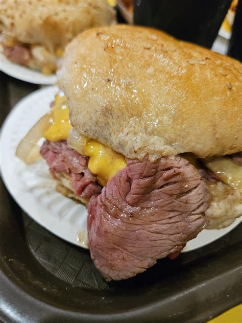 Roast beef, cheese fries and onion rings from Roll N' Roaster in ...