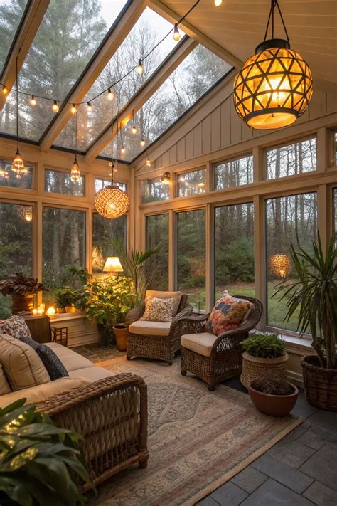 21+ Stylish Sunroom Furniture Ideas to Elevate Your Space | Dream house ...