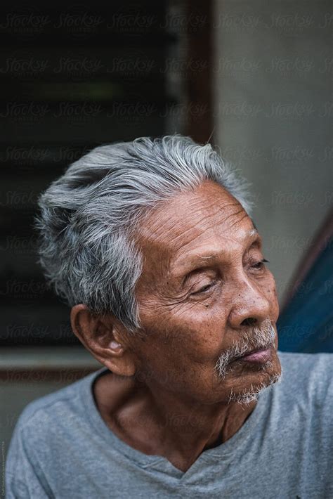 Asian old man - Stock Image - Everypixel
