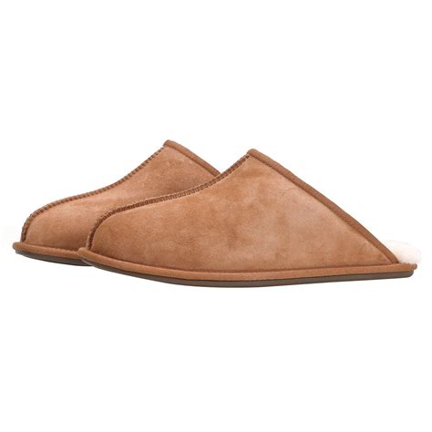 Kirkland Signature Men's Shearling Slippers Chestnut | Co...