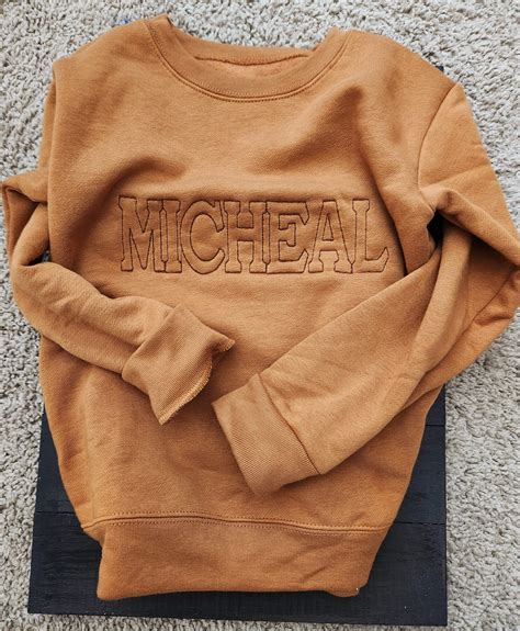 Custom Embroidery Sweatshirt- Embroidery Crewneck- Custom Embroidery ...