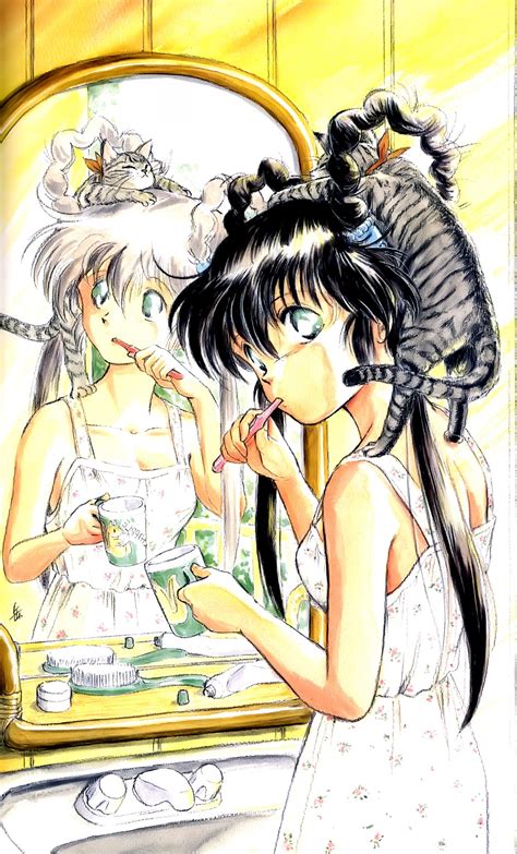 Devil Hunter Yohko: Yohko Brushing Her Teeth - Minitokyo