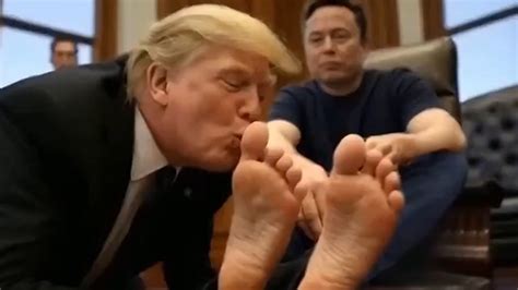 Donald Trump Sucking Elon Musk's Toes in A.I. Video Shows Up in D.C ...