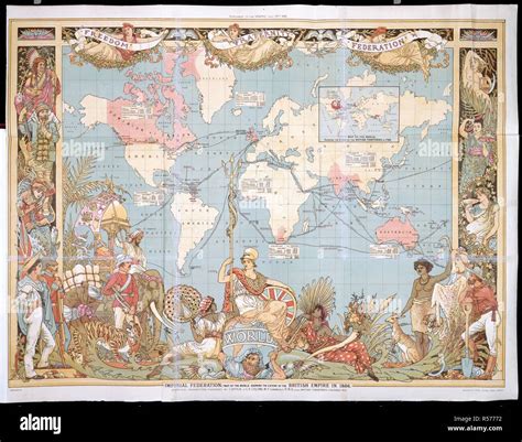 British empire map hi-res stock photography and images - Alamy