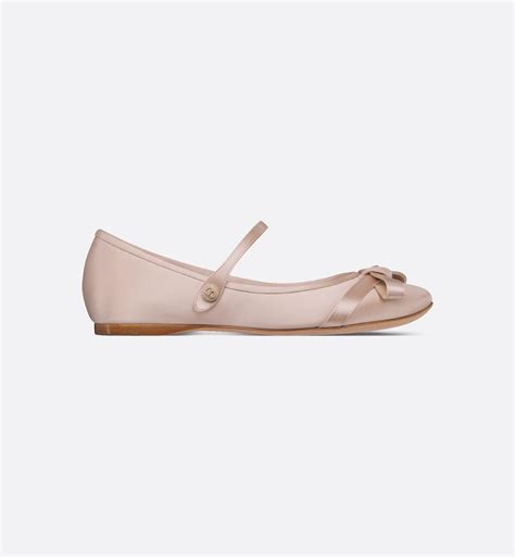Lovely-D Ballet Flat Nude Satin | DIOR