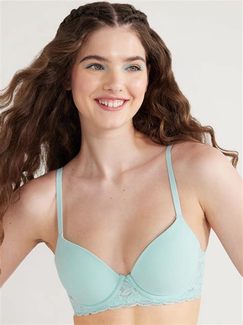 No Boundaries Women's Demi Underwire T-Shirt Bra with Sugarcup, Sizes ...