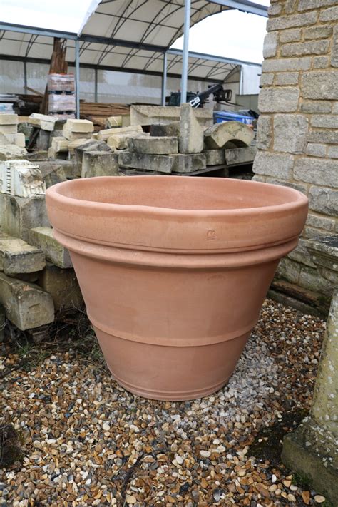 Pair of Extra Large Terracotta plant pots - 100cm - The Beechfield ...