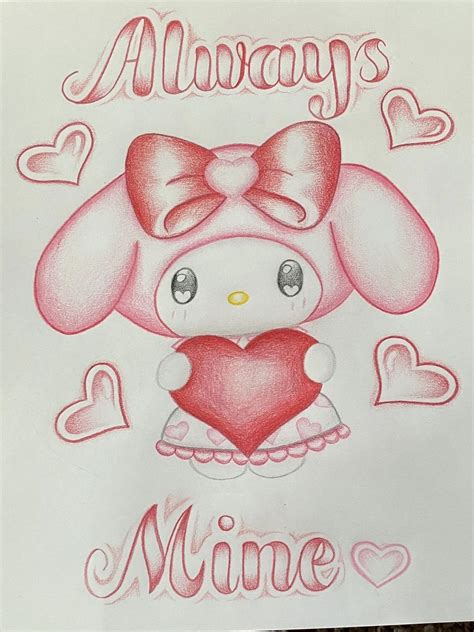 Pin by Antony Luna on Guardado rápido | Hello kitty drawing, Kitty drawing, Easy love drawings