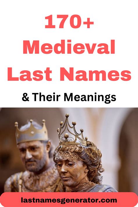 170+ Medieval Last Names or Surnames That Stand Out & Their Meanings ...